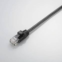 CAT6準拠 Gigabit やわらかLANケーブル ヨリ線 ブラック 5m LD-GPY/BK5