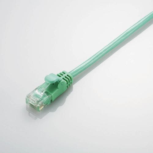CAT6準拠 Gigabit やわらかLANケーブル ヨリ線 グリーン 2m LD-GPY/G2