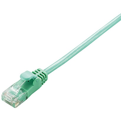CAT6準拠 Gigabit やわらかLANケーブル ヨリ線 グリーン 7m LD-GPY/G7