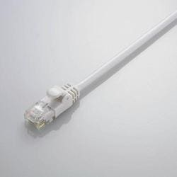 CAT6準拠 Gigabit やわらかLANケーブル ヨリ線 ホワイト 5m LD-GPY/WH5