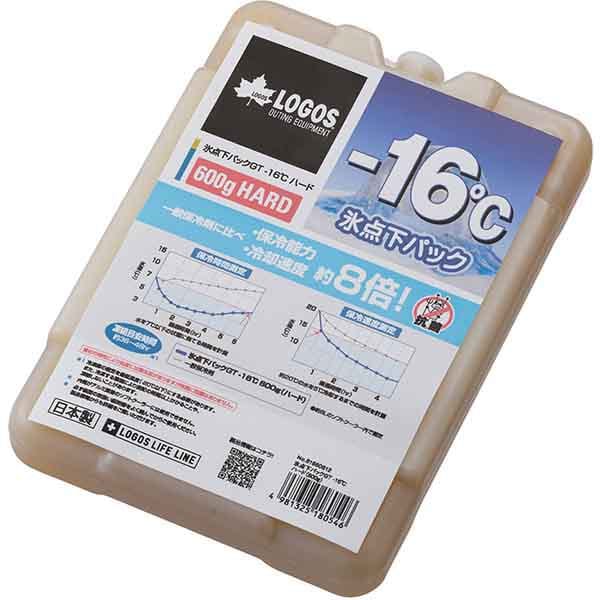 氷点下パック GT-16℃ ハード 81660612 縦19.5×横13.7×厚さ2.8cm/600g [アウトドア 保冷剤]