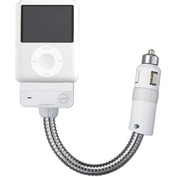 BSFM01WH [iPod用FMトランスミッター オートスキャン式 フレキシブルアームタイプ ホワイト]