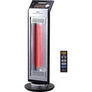 遠赤外線ストーブ(リモコン付) ブラック グラファイトヒーター MS-GR900A-K