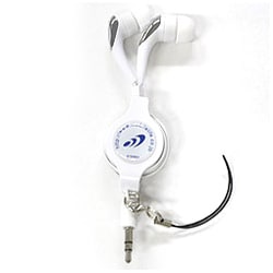 ステレオイヤホン巻取式60cm ホワイト [DS Lite用]
