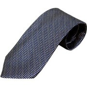 13265 Zig Zag/navy gray [ネクタイ]