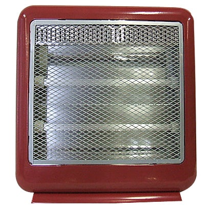電気ストーブ レッド DS-C808R