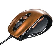 USB接続 レーザー式 5ボタン チルトホイールマウス ONYX ブラウン SLATL01BR
