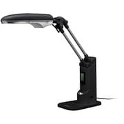 USB接続 LEDスタンドライト&クロック ブラック GH-LED16STK