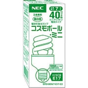 電球形蛍光灯 コスモボール・ミニ E17口金 3波長形昼白色 D10形(7W) EFD10EN/7-E17-C2