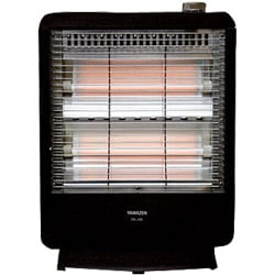 電気ストーブ チャコールブラック DS-J08-B