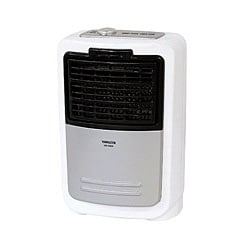 ポータブル温風器(消臭機能付き) シルバーメタリック ミニファンヒーター DM-NB06-S