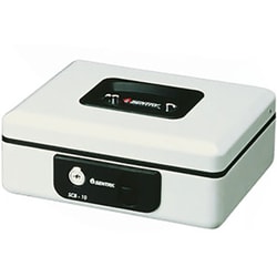 手提金庫 SCBシリーズ Cash Box（キャッシュボックス） B6用紙収納 フラットキータイプ 1.37kg SCB-10