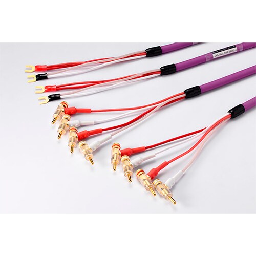 スピーカーケーブル 3.5m Y端子(AMP)+バナナ端子(SP)バイワイヤー INNOVA TS7 YBB3.5