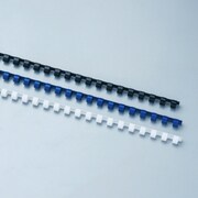 プラスチックリング・ワイドバック 円型標準品 19mm 100本入 白 PW1920W