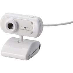 USB2.0/1.1対応 30万画素 WEBカメラ イヤホンマイク付 ホワイト UCAM-K30HWH