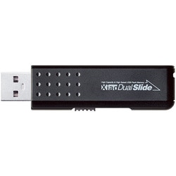 USBフラッシュメモリ Xiao Dual Slide 8GB ブラック PFU-2XDS8GBK