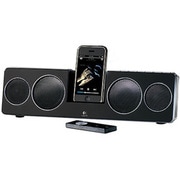 iPod/iPhone対応コンパクトスピーカー ブラック PF-500-RBK