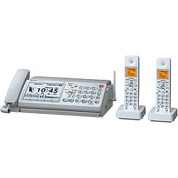 普通紙FAX(子機2台) シルバー系 fappy(ファッピィ) UX-D70CW