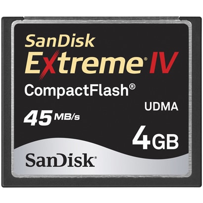 300倍速 UDMA対応コンパクトフラッシュ 4GB SDCFX4-4096-J45 エクストリームIV