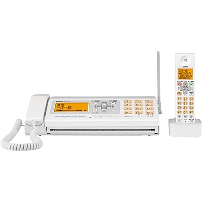 普通紙FAX（子機1台） グレイスホワイト　て・ぶ・ら・コードるす・FAX SFX-D500(W)