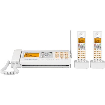 普通紙FAX（子機2台） グレイスホワイト　て・ぶ・ら・コードるす・FAX SFX-DW500(W)