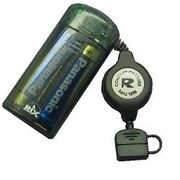 RX-JUK721FBK アルカリ電池付コード巻取り充電器　FOMA