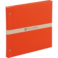 Terracotta（テラコッタ）シリーズ 外ビス式フリーアルバム デミサイズ レッド TER-DF-140-R