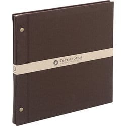 Terracotta（テラコッタ）シリーズ 外ビス式フリーアルバム デミサイズ ブラウン TER-DF-140-BR