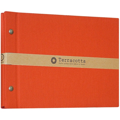 Terracotta（テラコッタ）シリーズ 外ビス式フリーアルバム A5サイズ レッド TER-A5F-120-R