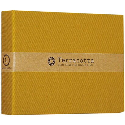 Terracotta（テラコッタ）シリーズ 溶着式ポケットアルバム L判ヨコ イエロー TER-LP-70-Y