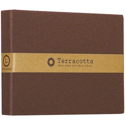 Terracotta（テラコッタ）シリーズ 溶着式ポケットアルバム L判ヨコ ブラウン TER-LP-70-BR