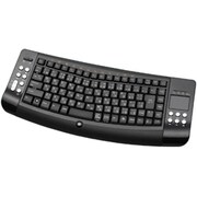 USB接続 ワイヤレスキーボード 日本語91キー タッチパッド搭載 ピアノブラック KWKB-1000