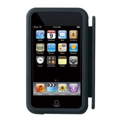 iPod touch専用 イヤフォンリール付きシリコンケース ブラック PIP-SC1B