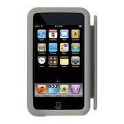 iPod touch専用 イヤフォンリール付きシリコンケース クリアグレー PIP-SC1G
