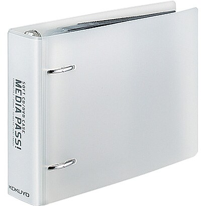 CD/DVD用 2穴ファイル MEDIA PASS CDサイズ クリア EDF-CME10T
