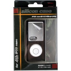 第4世代 iPod nano用 シリコンケース ブラック CA-IN01BK