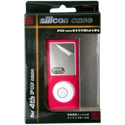 第4世代 iPod nano用 シリコンケース ピンク CA-IN01PK