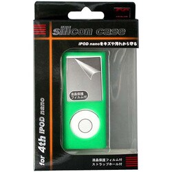 第4世代 iPod nano用 シリコンケース グリーン CA-IN01GR