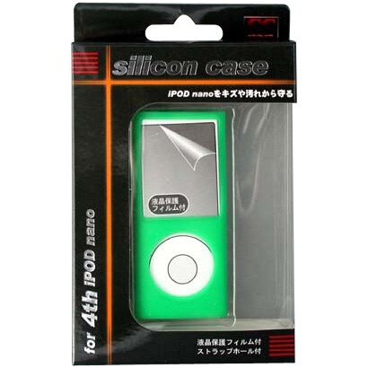 第4世代 iPod nano用 シリコンケース グリーン CA-IN01GR