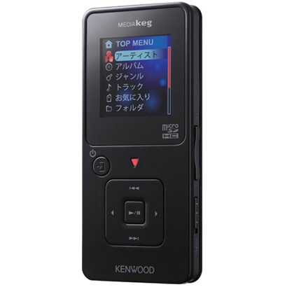 デジタルメモリーオーディオプレーヤー 4GB Media Keg ブラック MG-E504-B