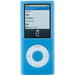 Silicone Case for iPod nano 4th ブルー TR-SCNN4-BL