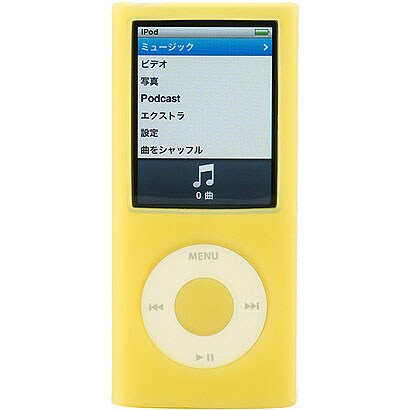 Silicone Case for iPod nano 4th イエロー TR-SCNN4-YL