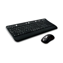 USB接続 27MHzワイヤレスキーボード＆光学式3ボタンワイヤレスマウス Wireless Media Desktop 1000 ZHA-00031