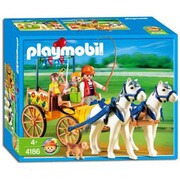 プレイモービル 動物 乗馬クラブの2頭立て馬車 4186