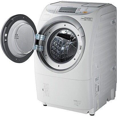 ななめ型ドラム式洗濯乾燥機（9.0kg） 左開き・クリスタルホワイト NA-VR5500L-W