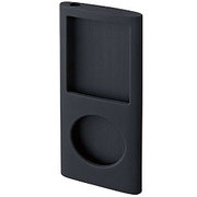 第4世代 iPod nano用 シリコンケース ブラック PDA-IPOD33BK
