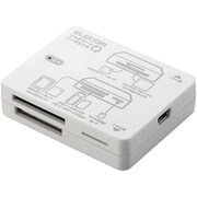 46メディア対応 高速版メモリリーダライタ イラスト入り ホワイト MR-W46HWH