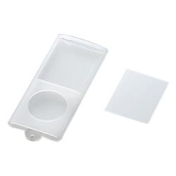 4th iPod nano用シリコンケース&液晶保護フィルム クリア AVD-SCA4NCR