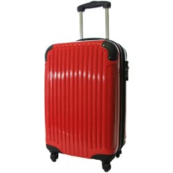 TSAロック搭載 ファスナーキャリーケース(30L) クリアレッド FWH-46FSRD