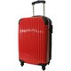 TSAロック搭載 ファスナーキャリーケース（40L） クリアレッド FWH-51FSRD